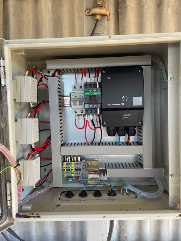 Farmo IoT Switch linking your Grundfos pump to your header tank