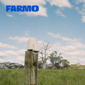 Farmo's cellular NB-ioT digital rain gauge. Accurate, self-contained, and app-connected for real-time data. Ideal for farms and remote locations